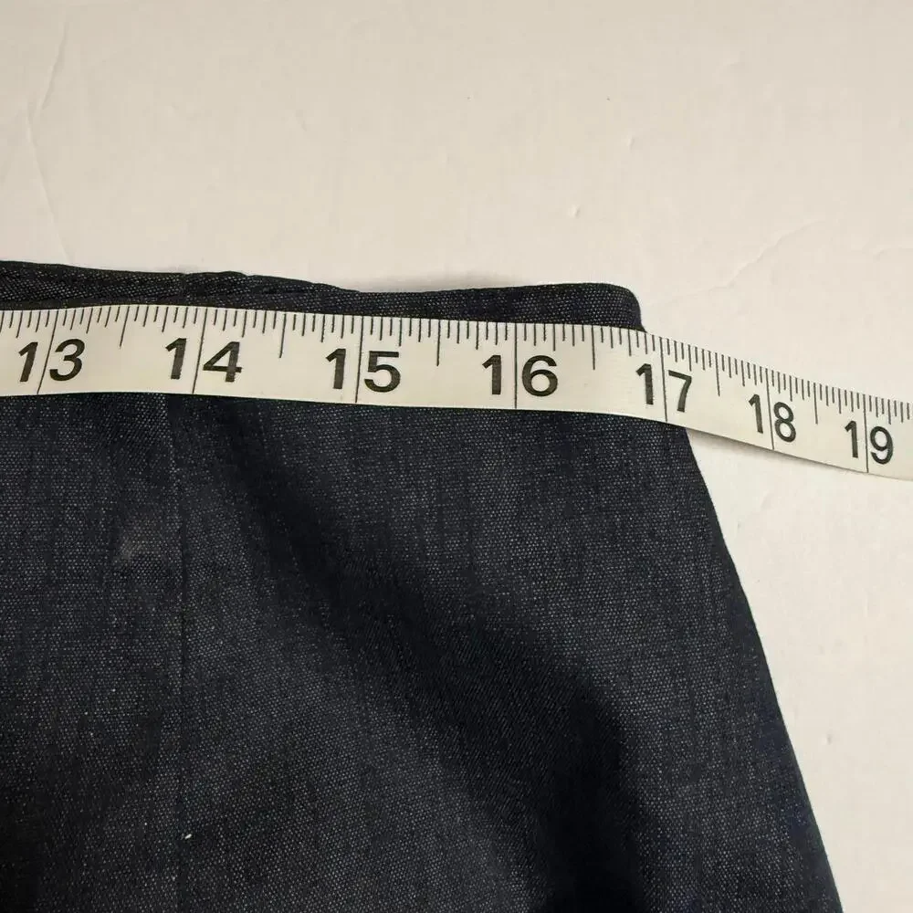 TALBOTS Plus Size 20 W Aline Dress Denim lined Career Skirt.‎ Zip/Elastic waist